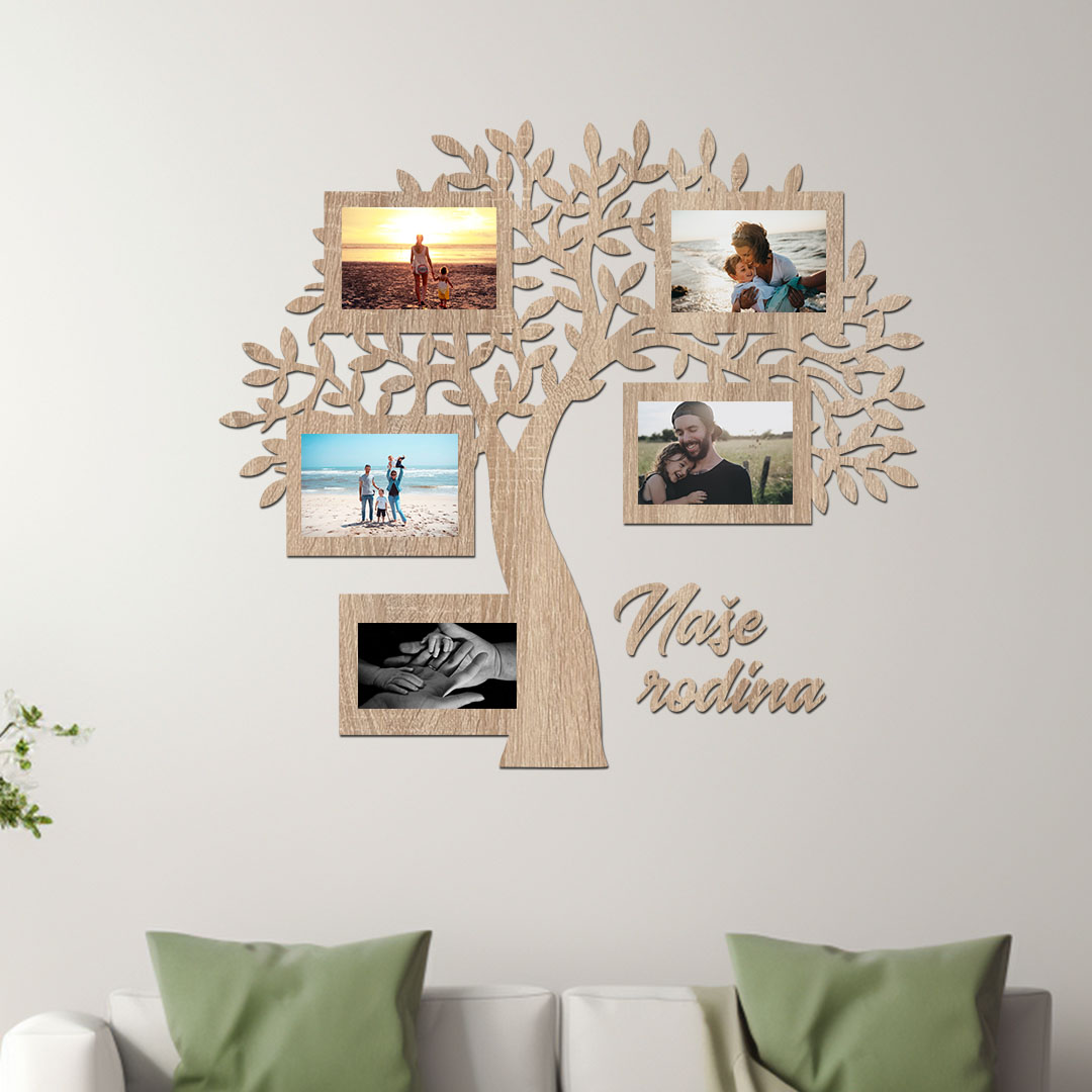 Fotoramecek nase rodin svetly dub
